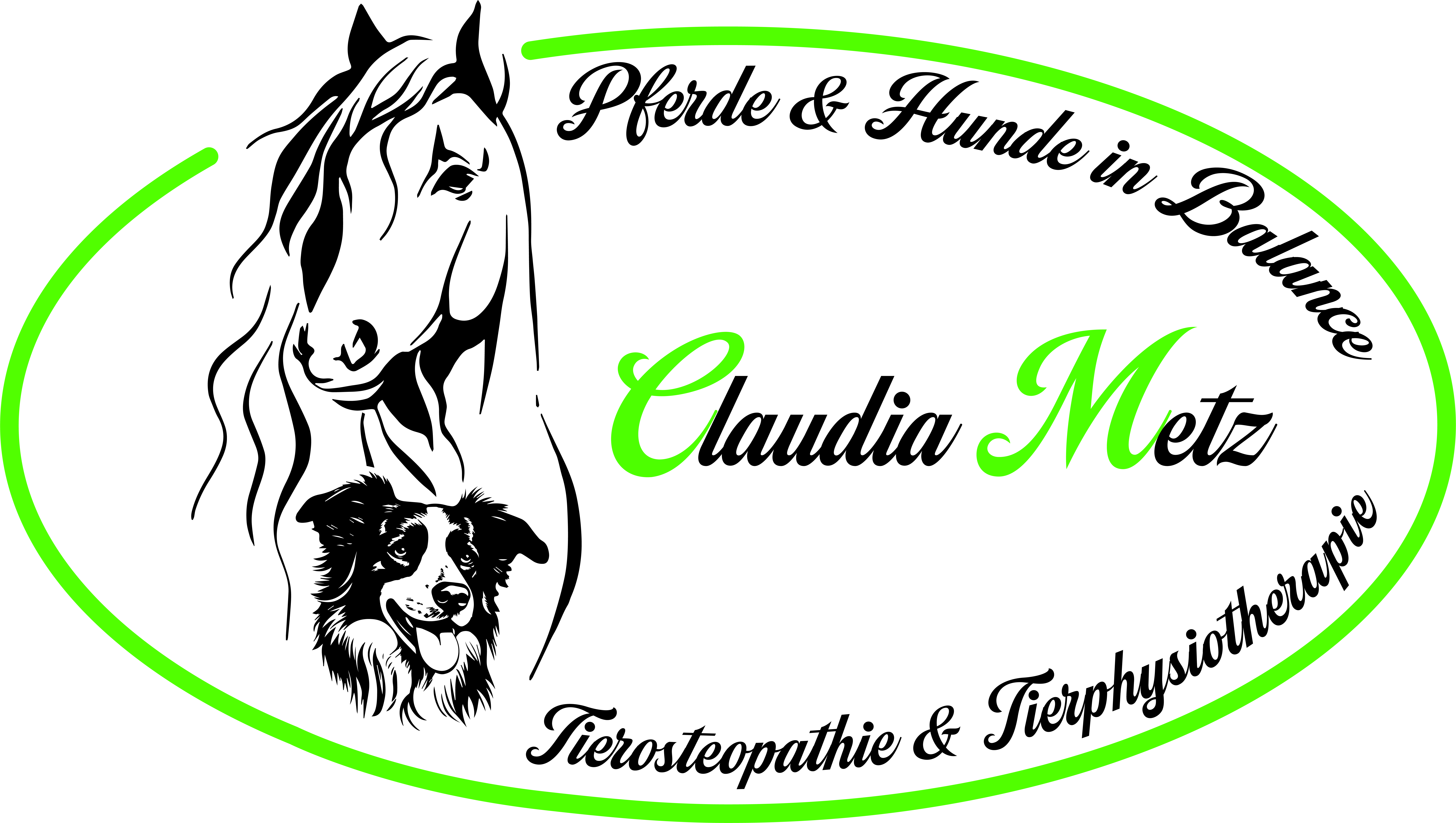 Pferde und Hunde in Balance-Tierosteopathie u. Tierphysiotherapie Logo