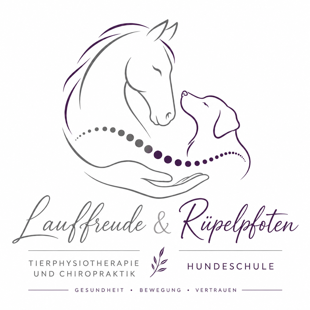 Lauffreude & Rüpelpfoten Logo