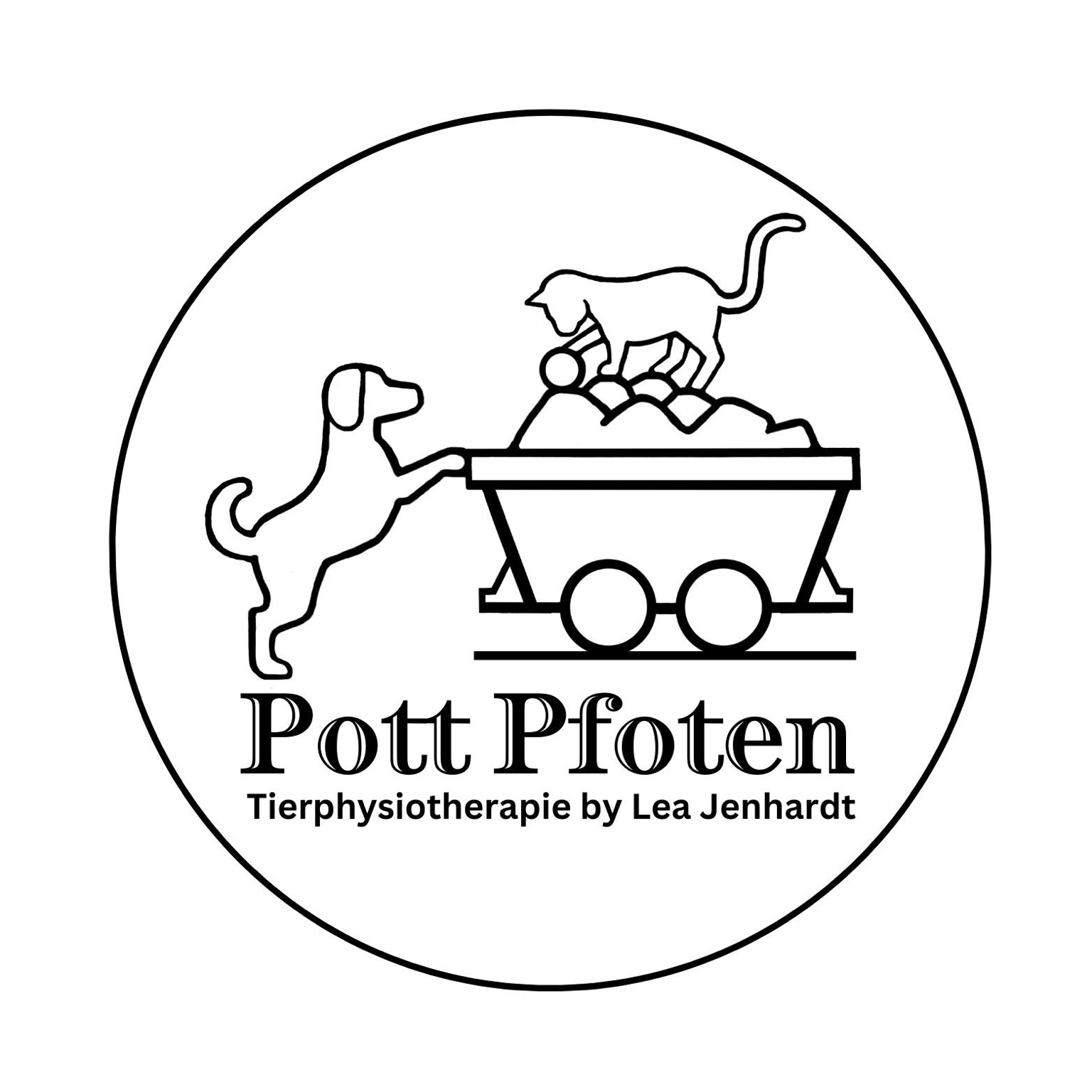 Pottpfoten Tierphysiotherapie by Lea Jenhardt Logo
